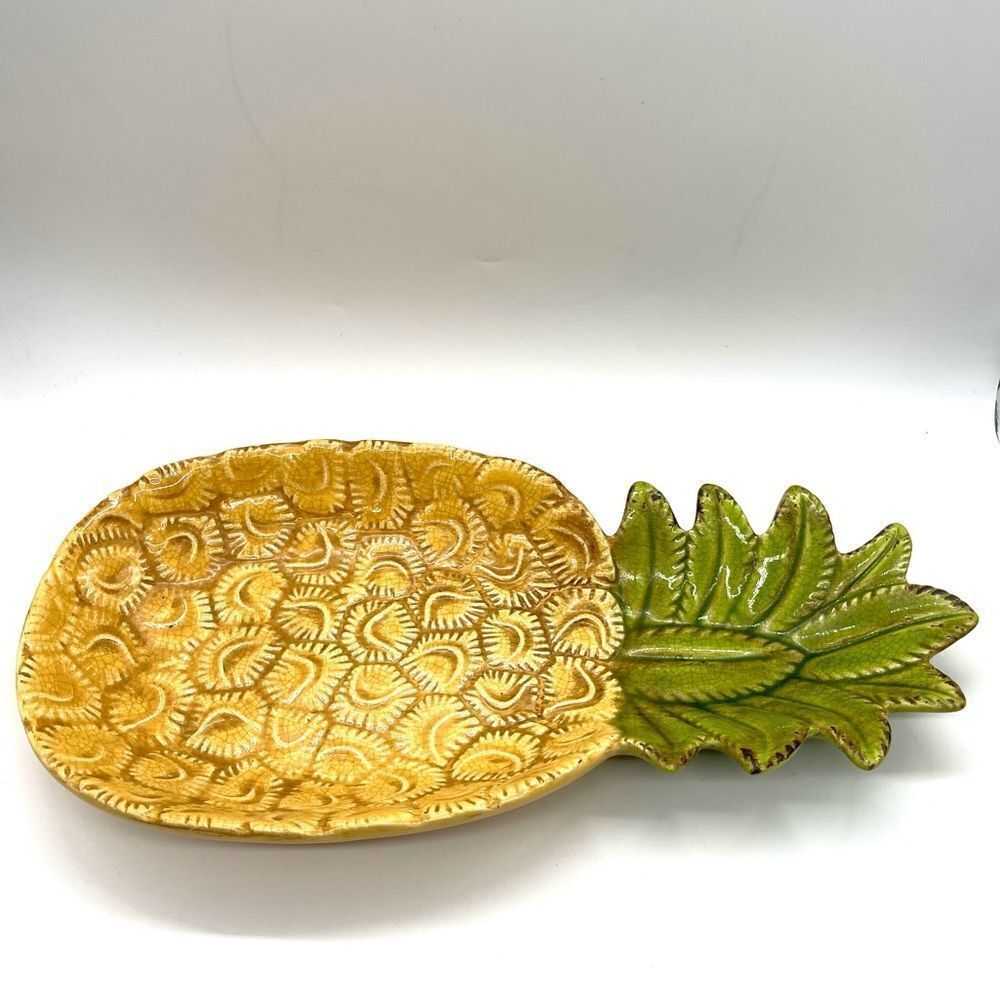The Spring Shop Pineapple Ceramic Decor Platter - Picture 3 of 4